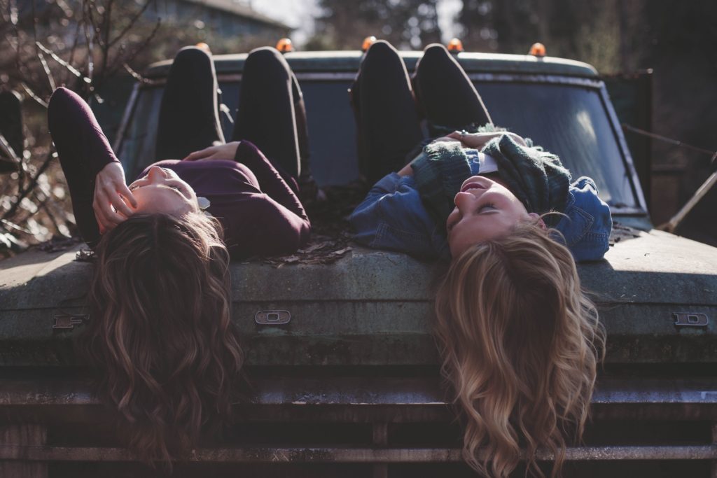 Girls on Car